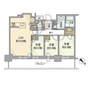 プラウドタワー平井の間取り画像