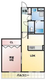 とくしげヒルⅢの間取り画像