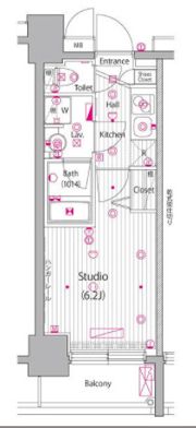 グランド・ガーラ桜木町駅前の間取り画像