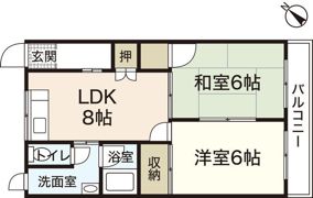秋山ビルの間取り画像