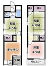 萱島桜園町テラスハウスの間取り画像