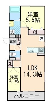リブレメゾン住吉Ⅱの間取り画像