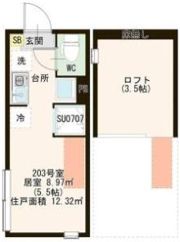ハーモニーテラス町屋Ⅵの間取り画像