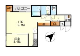 MOVE呉三条の間取り画像