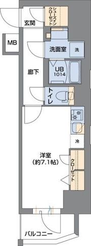 Metrosa谷町六丁目Southの間取り画像