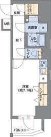 Metrosa谷町六丁目Southの間取り画像