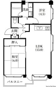 ヴォーン岡本の間取り画像