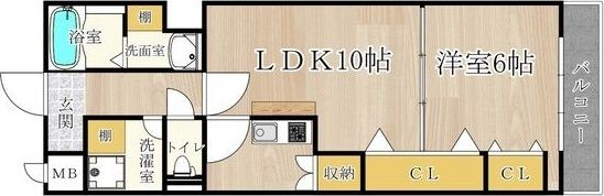 プリンスコート新高の間取り画像