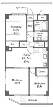 フラッツリド都筑の間取り画像