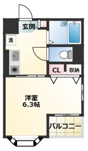スクエア尾崎の間取り画像
