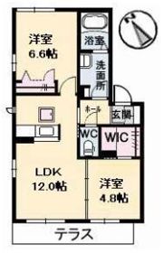 フェザンレーヴ B棟の間取り画像