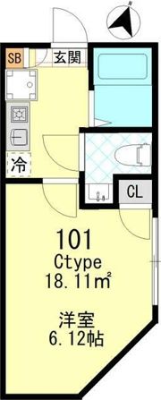 ルフォン一之江の間取り画像