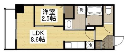 月光 千日前の間取り画像