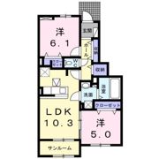 ラ・フルール Sの間取り画像