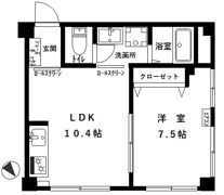 戸山コーポの間取り画像