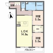 シャーメゾン石手白石の間取り画像