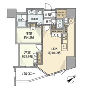パークホームズ文京本駒込の間取り画像