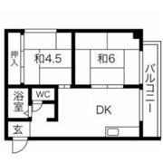 アパートメント吹田Ⅱの間取り画像