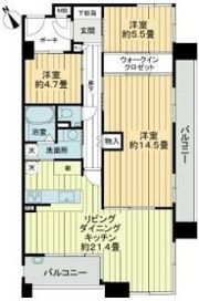 サーパス県庁東の間取り画像