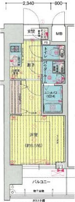 ファステート大阪アステールの間取り画像