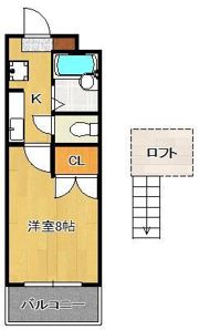 ヤンググレイス若園の間取り画像