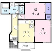 ミルクベッチ Bの間取り画像