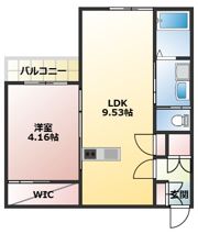 BRAVE BASE 東徳前 B棟の間取り画像