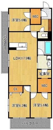 シャーメゾンステージ本城の間取り画像