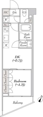 ルミーク本町ウェストの間取り画像