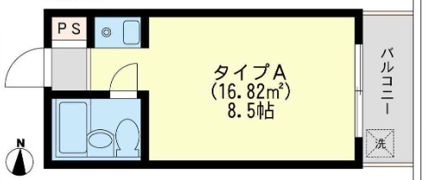 ユナイト山手サンピースの間取り画像