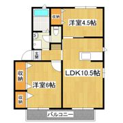 プラテリーアD棟の間取り画像