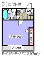 ローズアパートF－15(F-015)の間取り画像