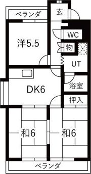 マンション遠山の間取り画像