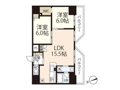 リノリノアパートメント土橋の間取り画像