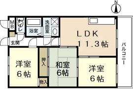 ハイタウン堀田の間取り画像
