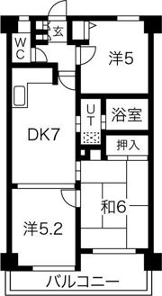 ニューグリーン下市場の間取り画像