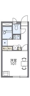 レオパレスグリンビュー Fの間取り画像