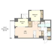 S－RESIDENCE高島平asoleaの間取り画像