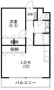 マンション沖之苑の間取り画像