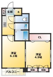 ウエストコートの間取り画像
