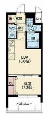 スプランディッド中之島DUEの間取り画像