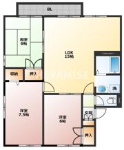 レジデンスIMAZU B棟の間取り画像