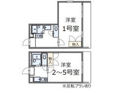 レオパレスソレイユの間取り画像