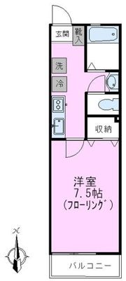レジデンスウエストの間取り画像