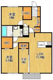 D-room城野駅 B棟の間取り画像