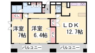 プレジール三ノ宮の間取り画像