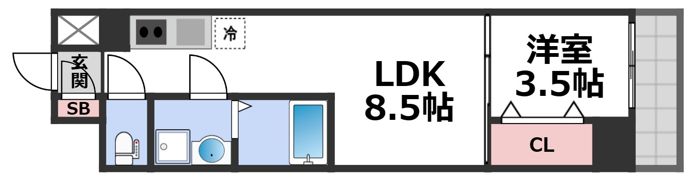 コートエスト都島の間取り画像