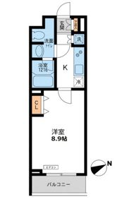 パシフィックコート目黒南の間取り画像