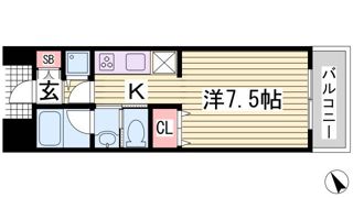 アーバネックス神戸駅前の間取り画像