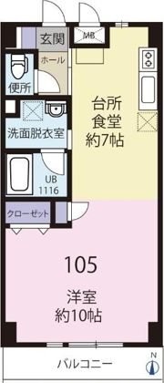 NO SIDE TSUNASHIMA ノーサイド綱島の間取り画像